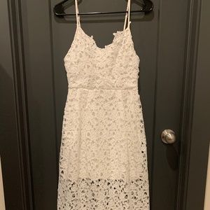 ASTR the Label M White Lace Dress